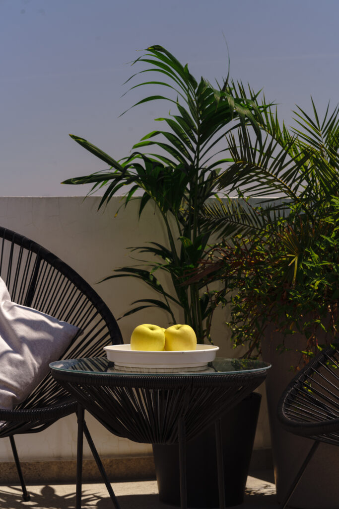 a beautiful patio scene in Cyprus Engomi Real Estate Photography Cyprus