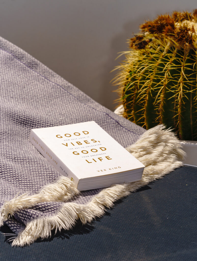Real Estate Photography Cyprus aesthetic with book on sun lounger next to cactus
