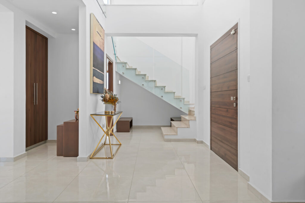 Welcome area/hallway of villa in Cyprus