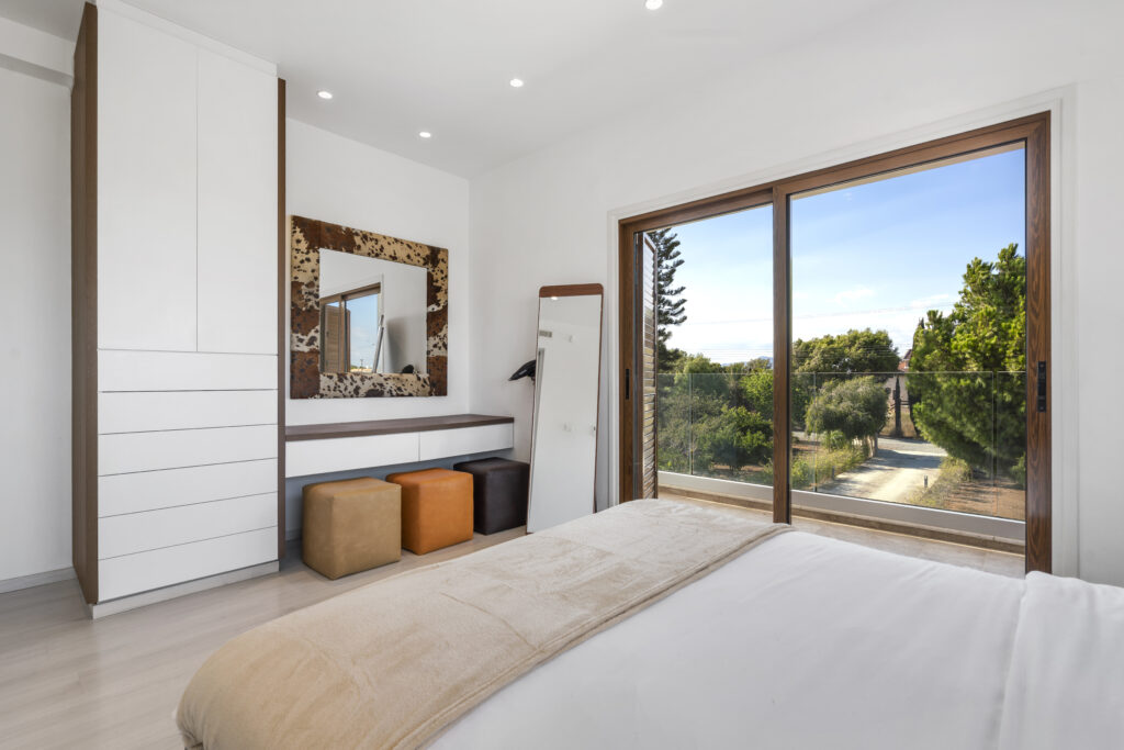 Master bedroom of villa in the Larnaca area, Cyprus
